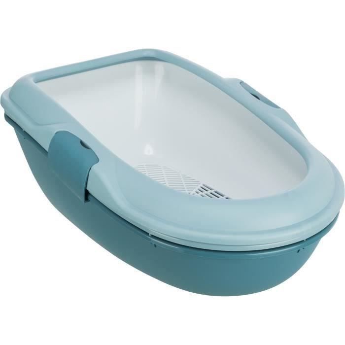Bac a litière Berto 39 x 22 x 59 cm bleu clair pétrole. pour chat.-Trixie 40,000000 Bleu