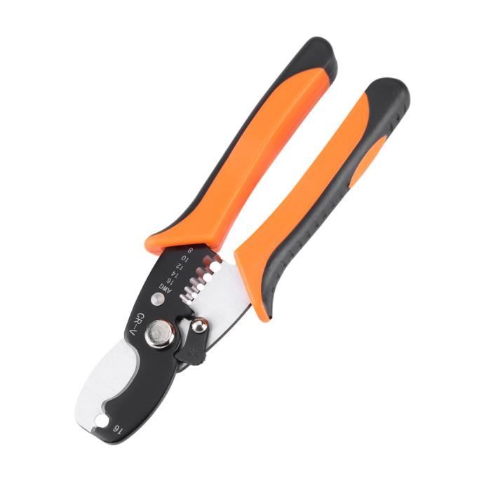 Dénudeur Pince À Dénuder Automatique, Dénudage Pince À Coupe-Cables  175Mm ZR004