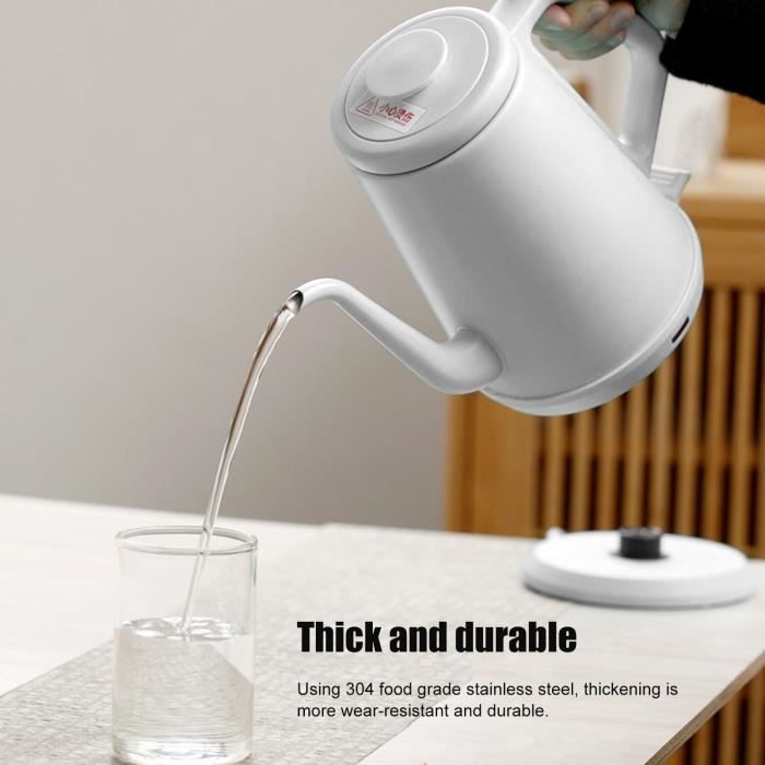 Theiere electrique Bouilloire a eau blanche mise hors tensio