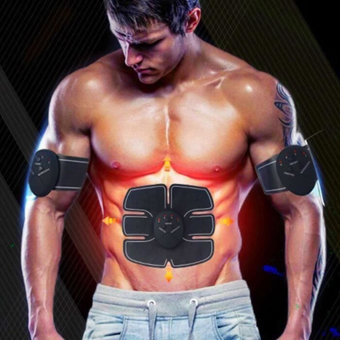 Electrostimulateur APPAREIL ABDO Musculation Abdominaux Bras Cuisses Ceinture abdo Appareil de Fitness pour Hommes Femmes