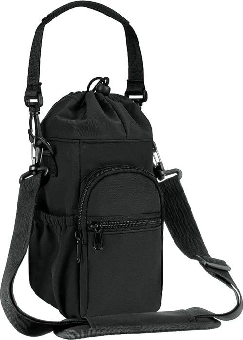 FOCUZ Gourde 2 l 2000 ml Bouteille d'eau avec sac à dos pour bouteille