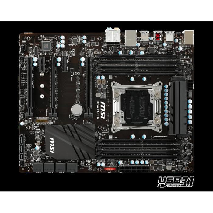 Carte mère MSI X99A RAIDER Intel X99 LGA 2011-V3 8xDDR4 SDRAM 128 Go ATX - Msi