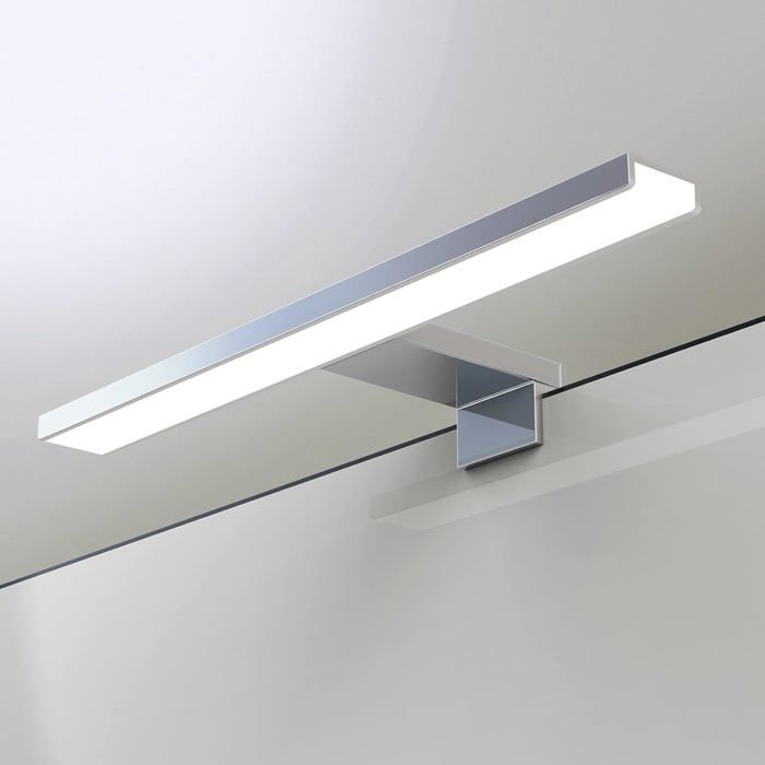 lampe miroir de salle de bain 30cm LED 6W 3000K full aluminium 3in1 lampe miroir de salle de bain étanche IP44 Lumière chaude