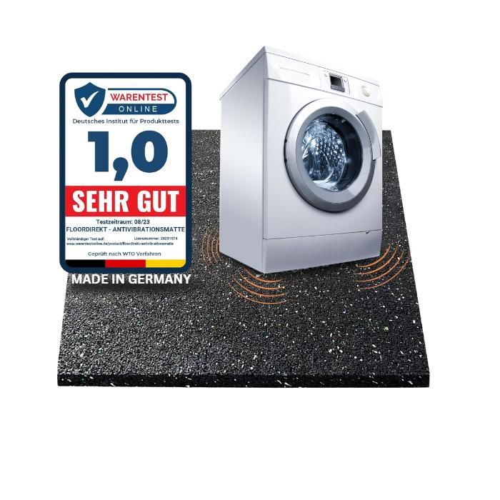 Tapis Anti-Vibration en Caoutchouc Recyclé pour Machine à Laver – 5 mm dÉpaisseur Dimensions : 125 x 150 cm