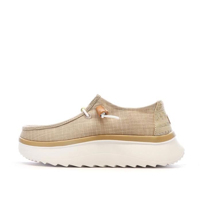 Hey Dude Chaussures Beiges/Dorées Femme Hey Dude Wally Sport Mesh