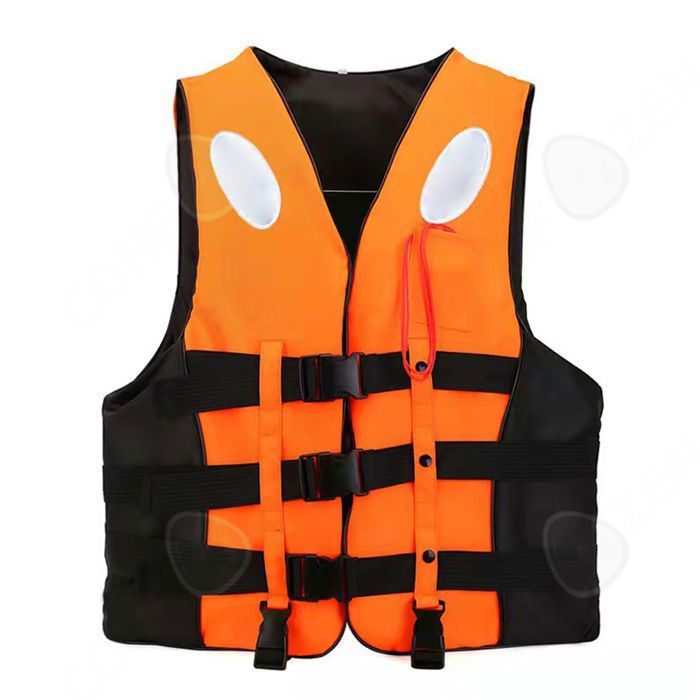 Gilet De Sauvetage Adulte Réglable Unisexe - Avec Sifflet Et Bandes Réfléchissantes, Pour Kayak, Bateau, Surf - 10