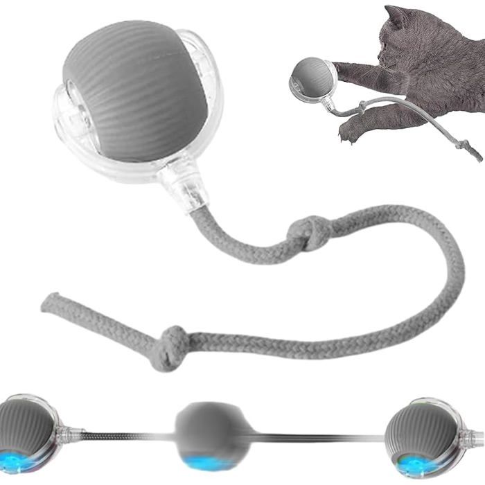 Meilleurs prix pour Balle Intelligente Rouge 360° - Jouet Interactif Roulant pour lEnrichissement des Chats et Chiens dAppartement JOUET