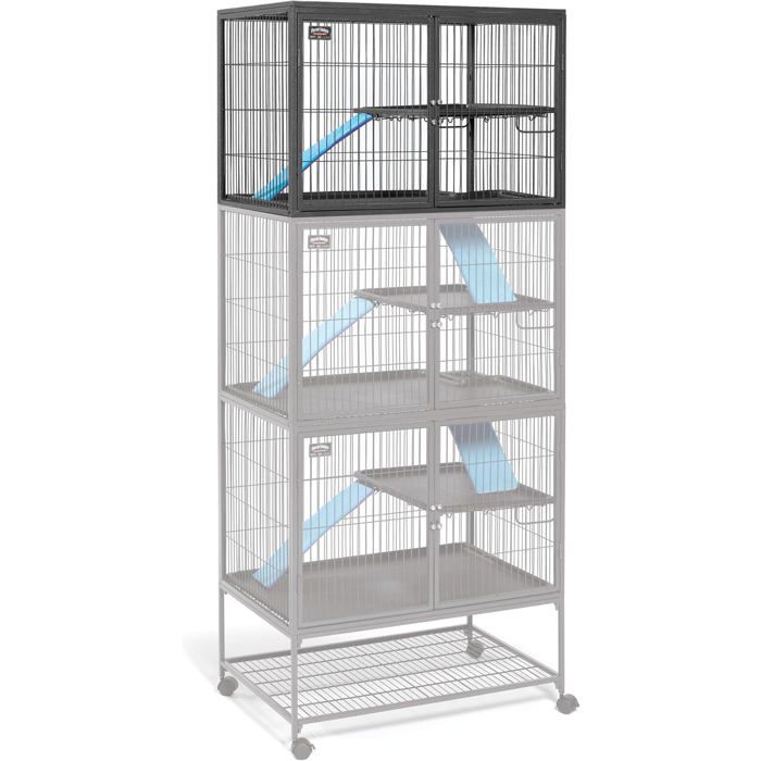 Cage pour Petits Animaux Midwest Deluxe Ferret Nation Modèle 183 Quartz Gris