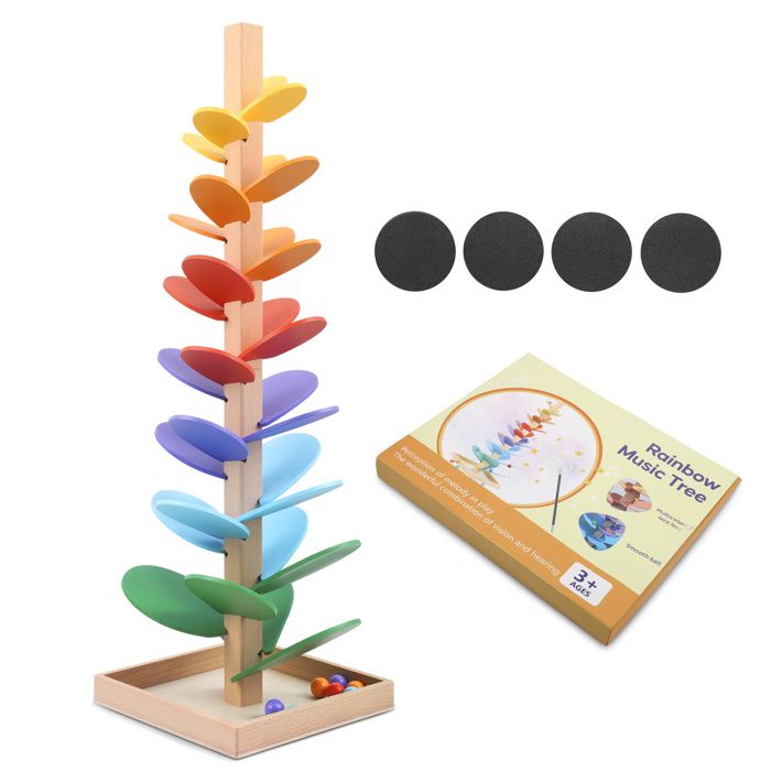 Arbre à billes en bois - Jouet éducatif pour enfants- Jouet Montessori à partir de 3 ans - Avec Arbre à billes en bois - Jouet éducatif pour enfants- Jouet Montessori à partir de 3 ans - Avec
