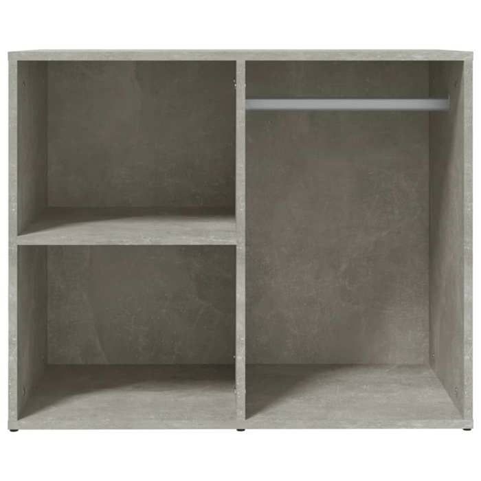 Armoire de dressing - vidaXL - Gris béton - Bois dingénierie - 80x40x65 cm - Compartiments spacieux
