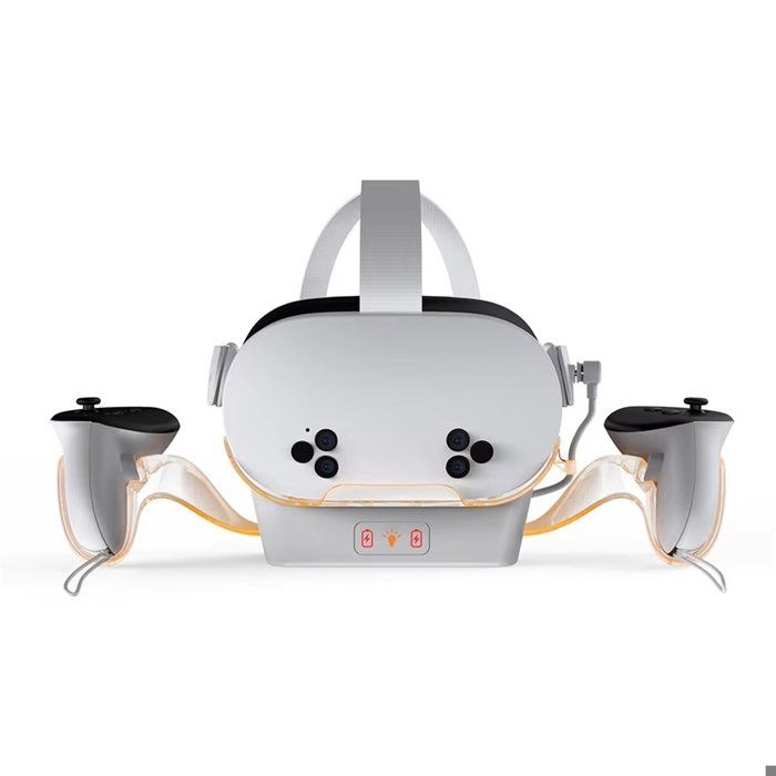 Support de Charge VR pour Manette avec 2 Batteries Rechargeables pour Accessoires pour 3S// 2.ABSBlanc