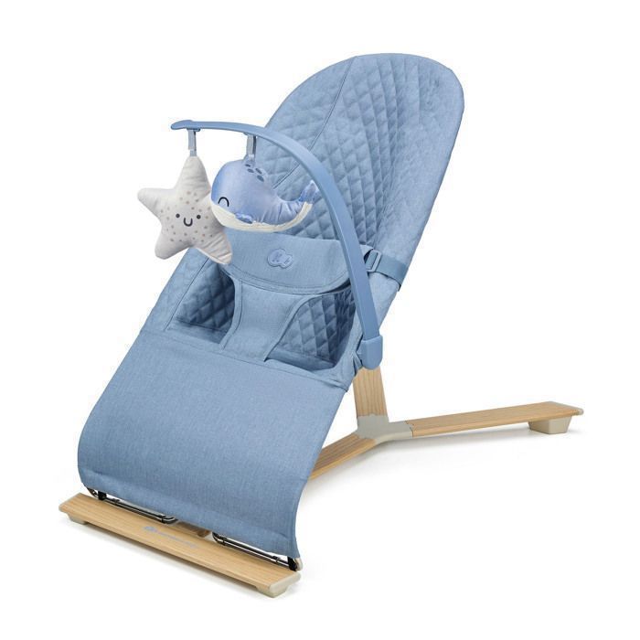 Transat Bébé Kinderkraft MIMI pliable léger dossier réglable 3 positions avec arche de jeux Nordic Breeze