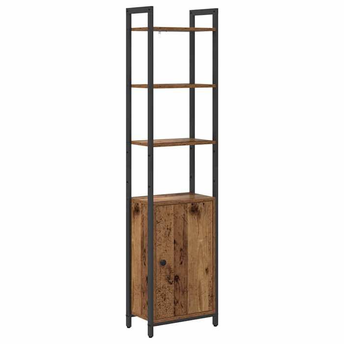 [2652467]Bibliothèque/cabinet à livres - étagère - meuble de rangement Bois Ancien 40x24x161 cm Bois dingénierie Poids:16 Kg