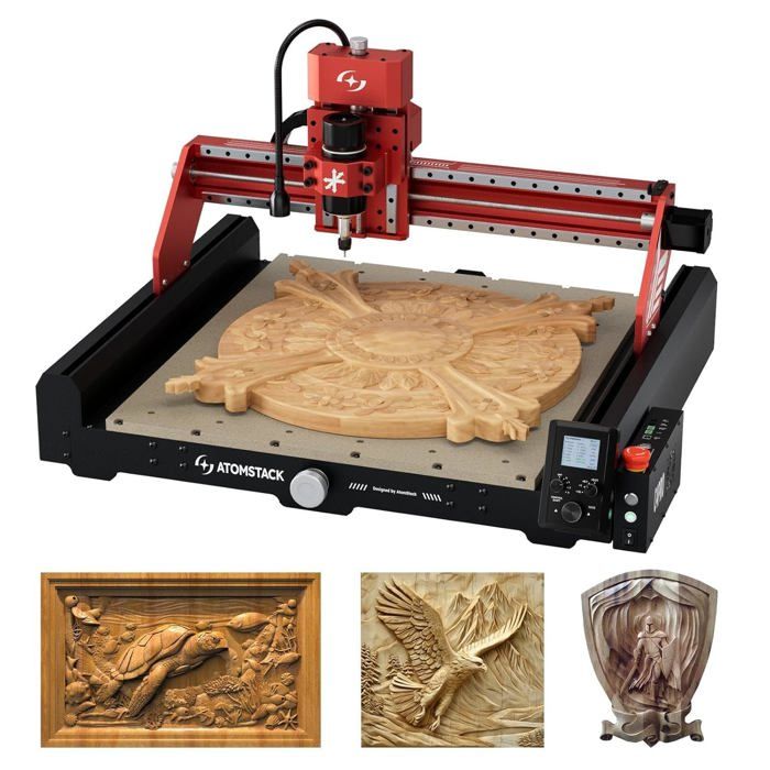 ATOMSTACK C4 Pro CNC Fraiseuse 4 Axes - Cdiscount Bricolage