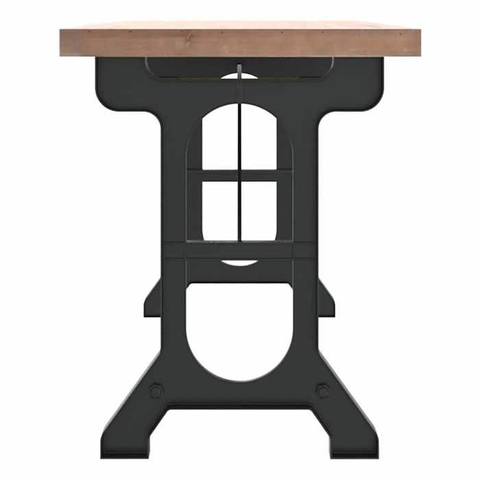 (Vente Chaude)Table cuisine(Rectangle) SOLOMON Brun Table à dîner - FAFA-TOP - Meuble de cuisine - 110x65x82 cm - Bois de sapin mass