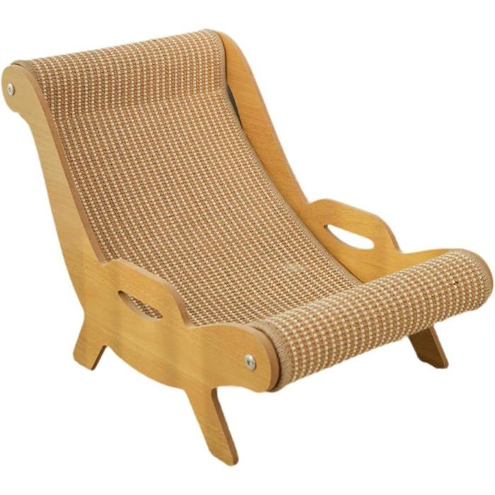 Grattoir et Repos Fauteuil Inclinable à Chat Multifonction Griffoire Tapis à Gratter en Sisal pour Chat Résistant à lusure