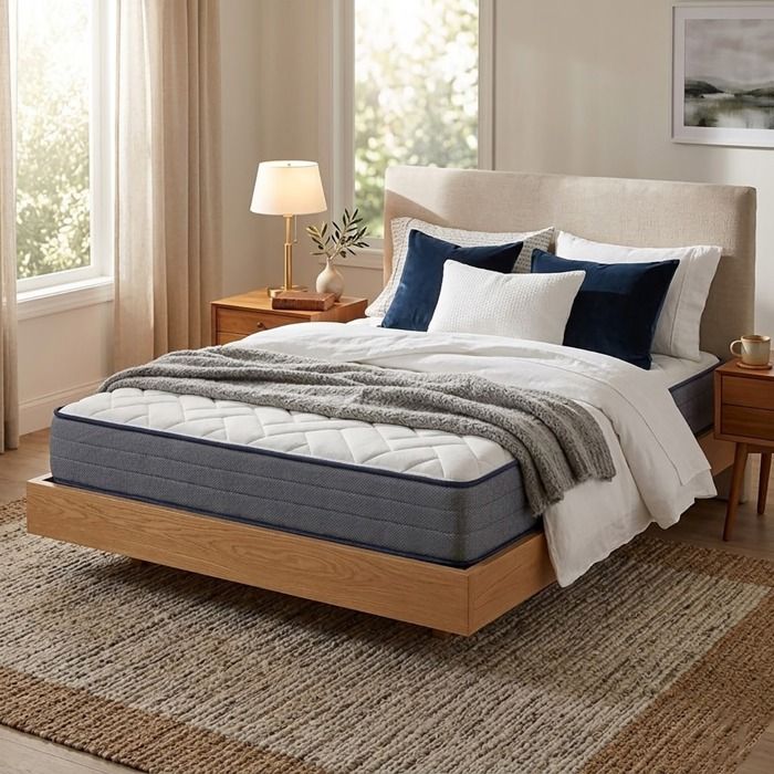 Matelas Soma réversible 140x190x20 cm en mousse viscoélastique à mémoire de forme haute densité et confort ergonomique-VISIODIRECT- Matelas Soma réversible 140x190x20 cm en mousse viscoélastique à mémoire de forme haute densité et confort ergonomique-VISIODIRECT-