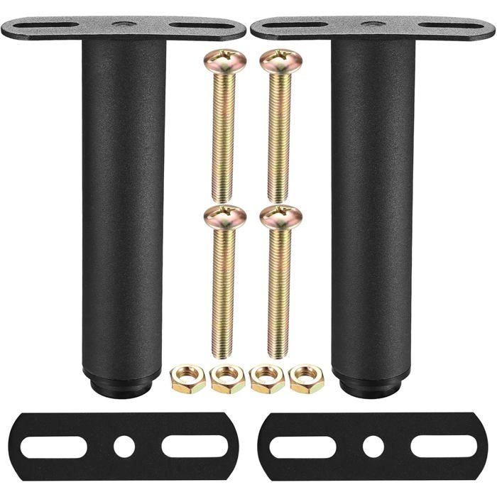 Deux pieds de lit réglables de 18 à 30 cm de longueur pieds de meubles extensibles support de cadre de lit hauteur réglable.