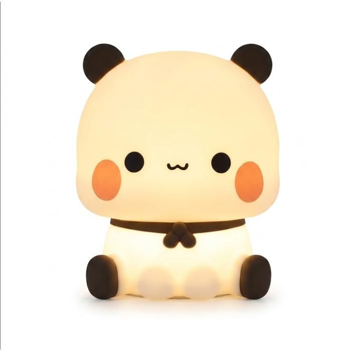 Veilleuse Panda Enfant – Lampe de Nuit LED en Silicone Souple Tactile – Fonctionne à Piles – Cadeau Naissance et Décoration Chambre