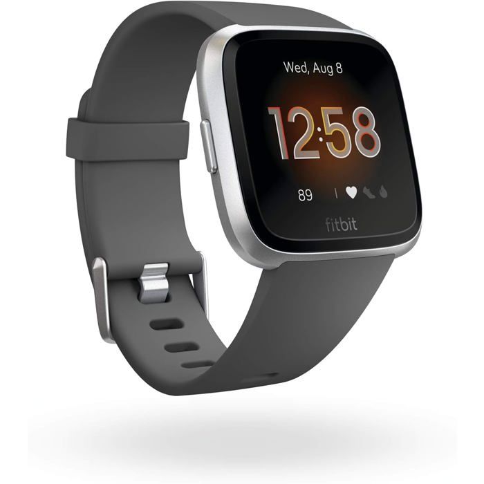 Versa Lite Montre Connectée Sport Santé Autonomie 4 Jours Étanche Suivi Cardio Bien-Être Charcoal Silver Aluminium Versa Lite Montre Connectée Sport Santé Autonomie 4 Jours Étanche Suivi Cardio Bien-Être Charcoal Silver Aluminium