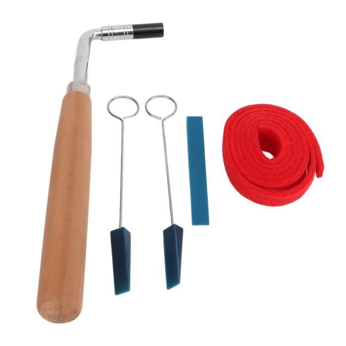 6Pcs Professional Piano Tuner Kit Avec Une Finition Exquise, Des Outils