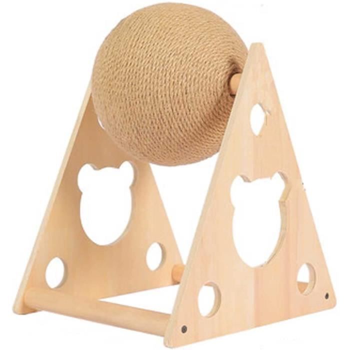 Griffoir Interactif Pour Chat En Carton - Pliable, Transformable, Avec Cloche - Jouet Anti-rayures, Forme Multiple - 4