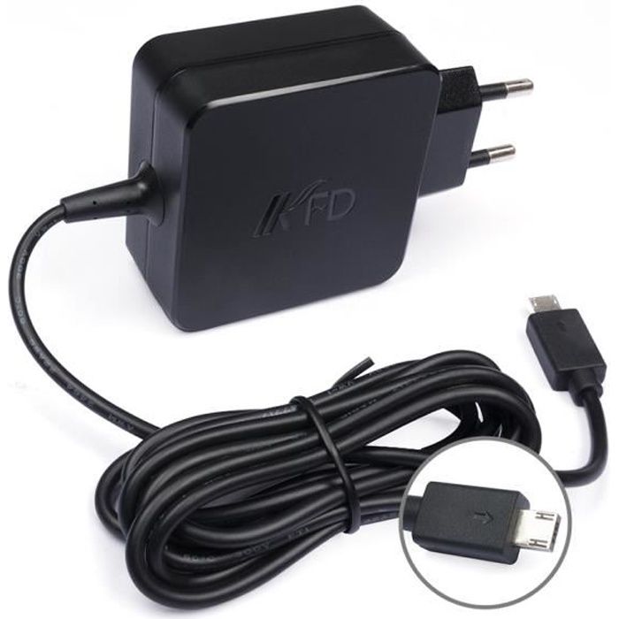 Chargeur Adaptateur 19V 1.75A Pour Asus EeeBook F205, T100, Etc. - 33W - Neuf Sous Emballage - Marque Vhbw