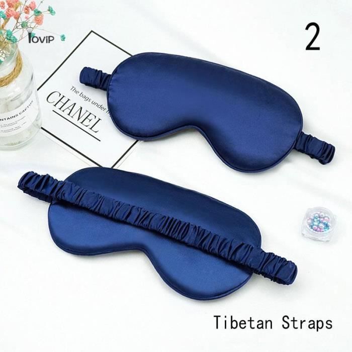 N°2 Masque de sommeil pour les yeux, Bandeau pour les yeux, Solide, Portable, Nouveau coussin