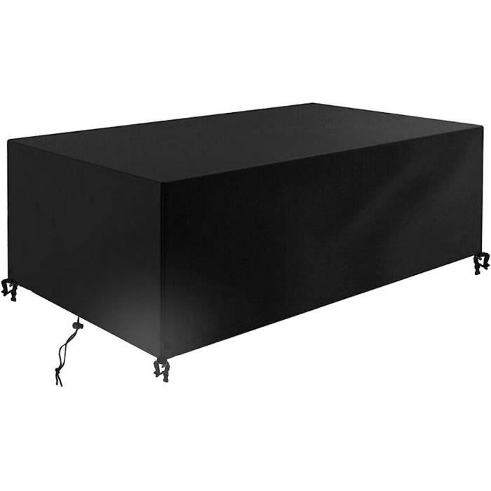 Housse Salon De Jardin 80x80x70cm(LxWxH) Table De Jardin Chaise Canapé Bache Exterieur Argent Oxford Couverture Meubles Patio Avec Corde Et Boucle Verrouillage Imperméable Anti-UV Antipoussière