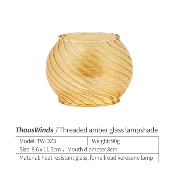 Abat-Jour De Remplacement Verre Pour Lampe à Pétrole Vintage - Couvercle Transparent Style Rétro