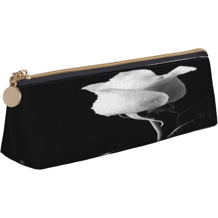 WANDERINGS Petite Trousse à Crayons Vintage En Cuir - Rond De