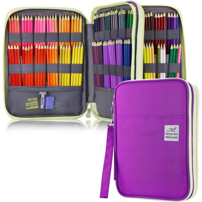 PHOGARY Trousse à Crayons à Paillettes Sirène Pour Filles (couleur Réversible), Sac à Main à Paillettes Pour Femme Avec Fermeture éclair à Pompon (arc-en-ciel Avec Doré