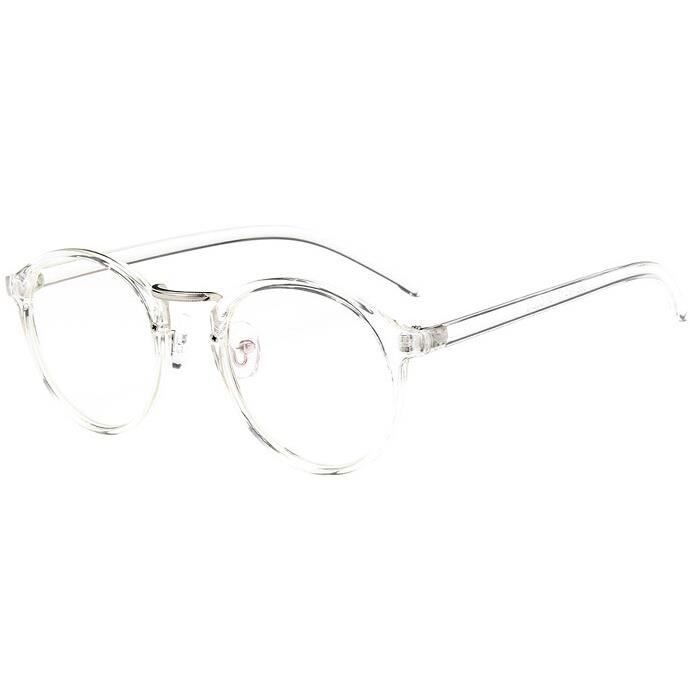 Lunettes shop rondes transparentes