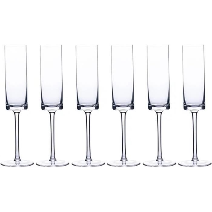 Lot De 8 Verres Flûte à Champagne Bayel Bacchante - Décor Femme Nue Givrée - Occasion