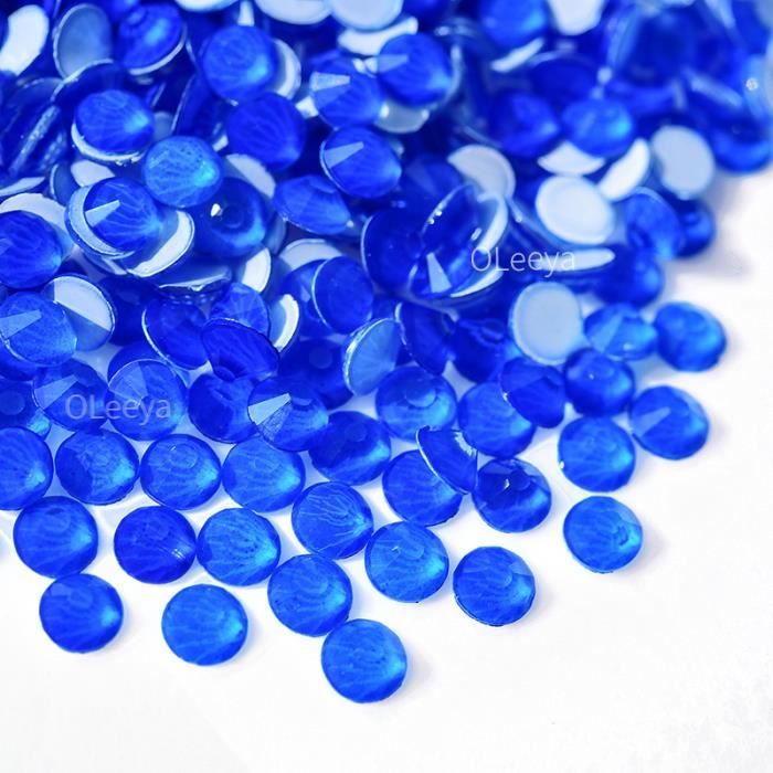 1440 Pcs Strass En Verre SS8 Diamant Rouge Clair - Gemmes Artificielles Pour Nail Art Et Artisanat