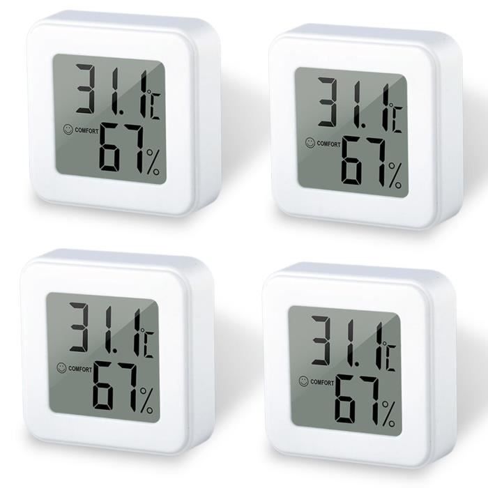 Mini thermomètre numérique LCD, hygromètre de température ambiante