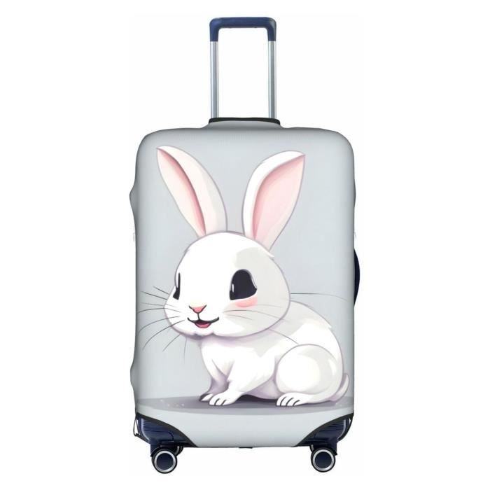 Housse De Valise élastique Motif Lapin – Taille XL Pour Valise 29-32 Pouces – Protection Anti-rayures, Poussière – Lavable