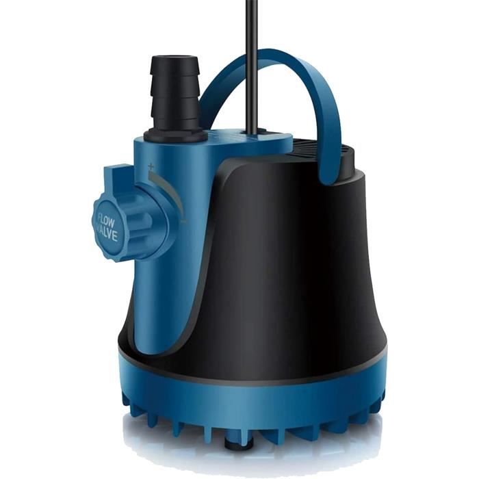 Pompa Acqua DC 18W - Portata 1800 L/h, Altezza Max 3,5 M, Leggera 700 G, Per Fontane, Laghetti E Irrigazione