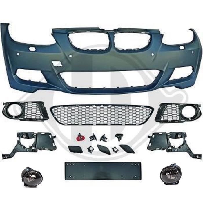 Pare-chocs avant avec trous PDC pour BMW Series 3 E92 E93 2006-2010 Plastique 1x