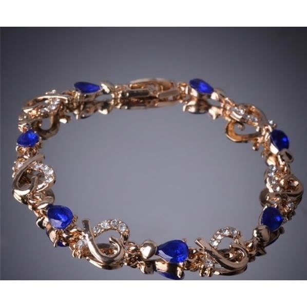 Bracelet De Sourcils Orange Et Bleu Pour Cheval - Cristal Diamant 8 Mm - Super Qualité - Neuf