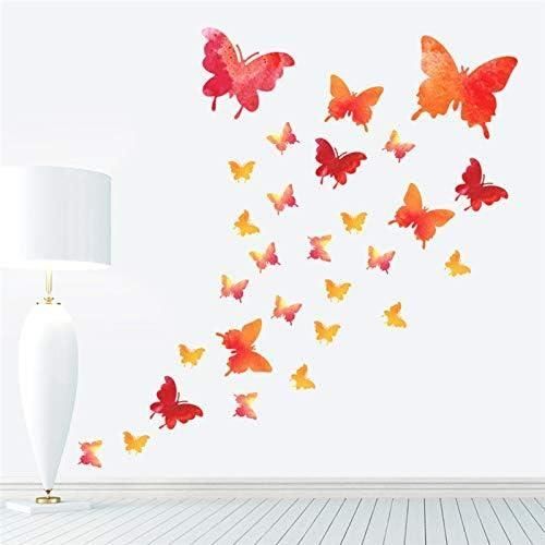 Lot de 12 autocollants muraux papillon 3D pour décoration de chambre et de salo
