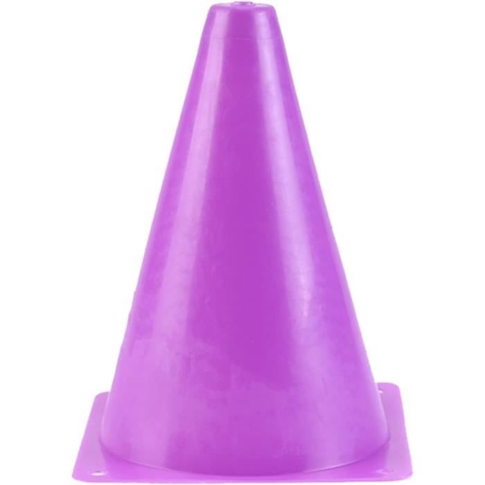30 Cônes Sport Plastique 75mm - 5 Couleurs - Pour Football, Entraînement, Roller - Polyéthylène Souple