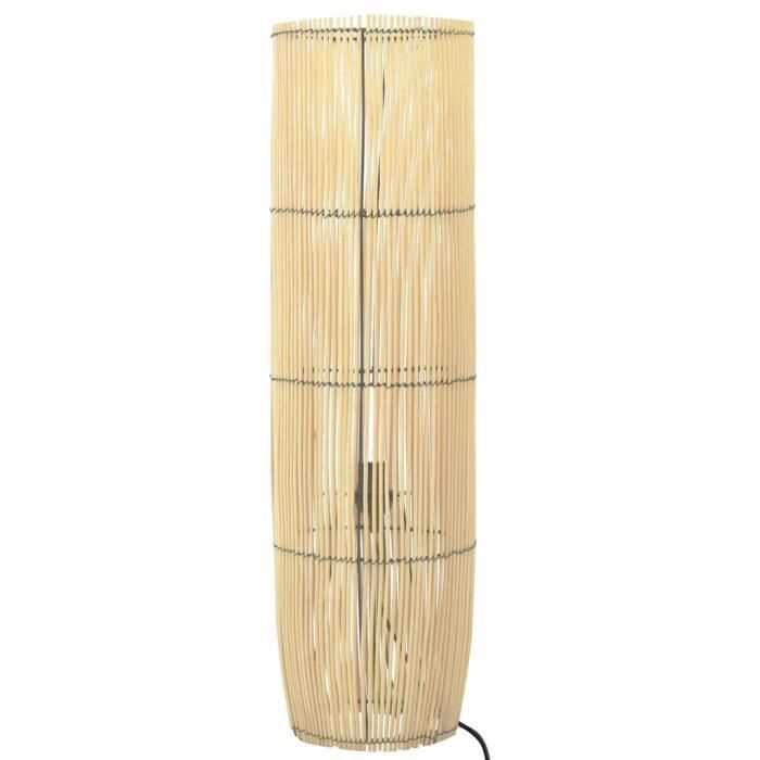 Abat-Jour Rotin Lampe Sur Pied