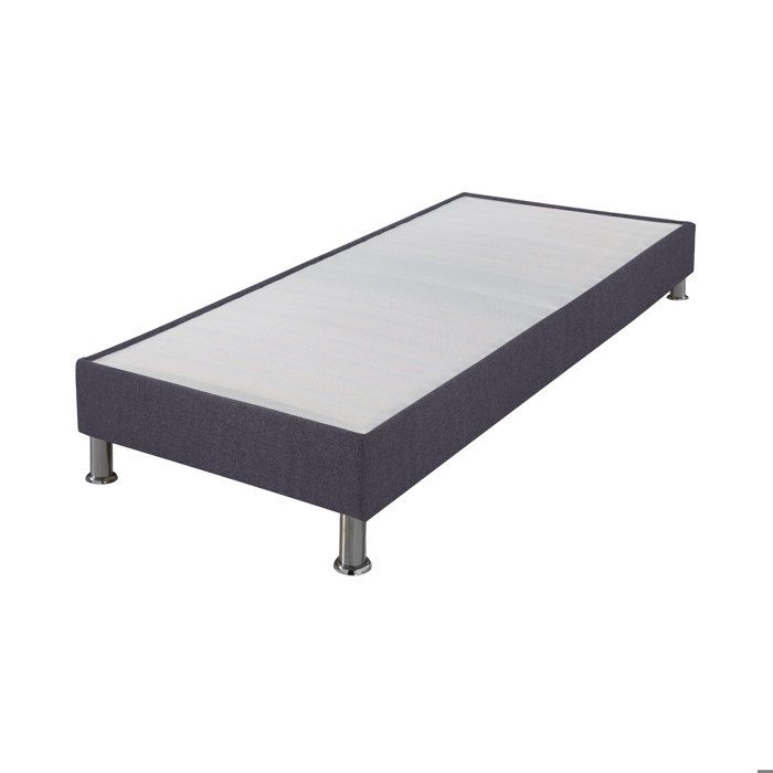 Sommier tapissier 90x200 Omega anthracite 18 lattes Sommier tapissier 90x200 Omega anthracite 18 lattes