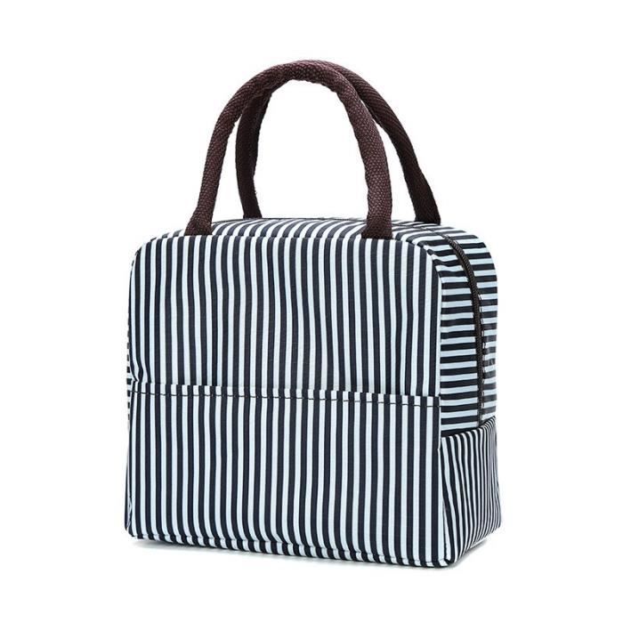 Sac à Déjeuner En Toile Réutilisable, Boîte à Bento Isotherme, Fourre