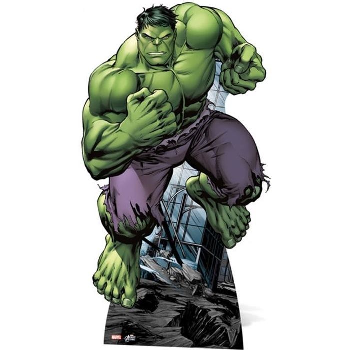 Figurine en carton Hulk Marvel - Vert - Cdiscount Maison Figurine en carton Hulk Marvel - Vert - Cdiscount Maison