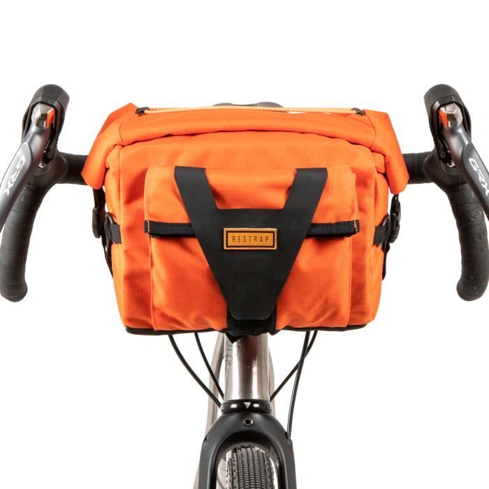 Sacoche de guidon Restrap - Orange - 10 L - Homme - Système dattache MOLLE - VTT
