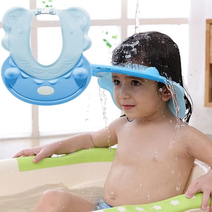 Chapeau Douche Bebe Shampoing Chapeau Protegez Visiere Bain Bebe Protegez Les Yeux Et Oreilles Des Enfants Bleu Cdiscount Puericulture Eveil Bebe