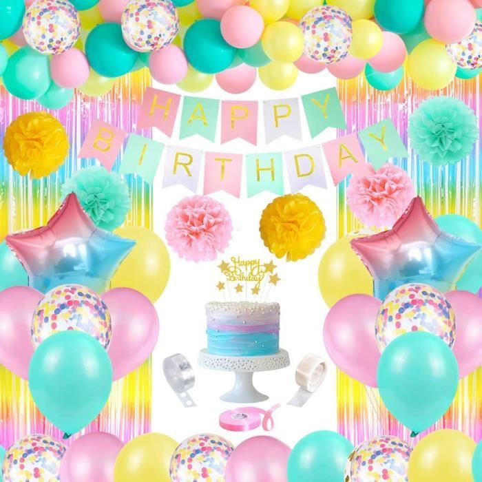 Ballon Anniversaire Princesse, Decoration Anniversaire Fille, Ballons