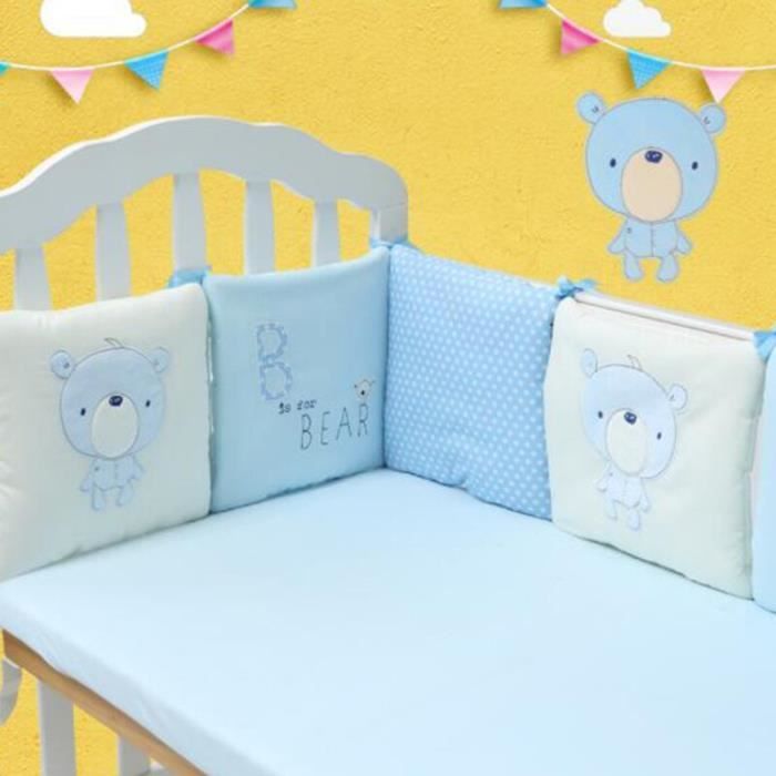 Mvi 6 Pieces Lot Berceau Pare Chocs Dessin Anime Nouveau Ne Berceau Pare Chocs Berceau Protection Coussin Respirant Bebe Lit Barrie Cdiscount Puericulture Eveil Bebe